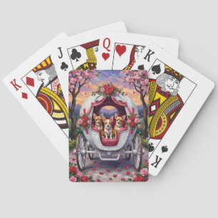 Chihuahua-hond Valentijnsdag Pokerkaarten