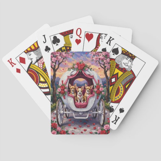 Chihuahua-hond Valentijnsdag Pokerkaarten (Achterkant)