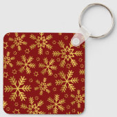 Chihuahua Hond verstrikt in kerstverlichting Sleutelhanger (Achterkant)