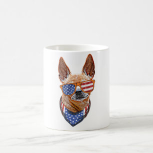 Chihuahua-hond VS Amerikaanse Onafhankelijkheid 4 Koffiemok