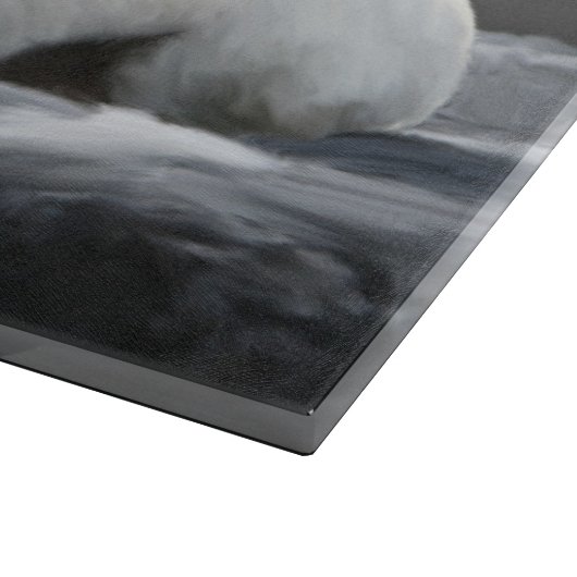 Chihuahua Hond Zittend Hond Portret Kunst Schilder Snijplank (Hoek)