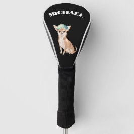 Chihuahua Hond Zwart Persoonlijk Golfheadcover