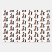 Chihuahua-honden in petten inpakpapier vel (Voorkant 3)