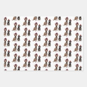 Chihuahua-honden in petten inpakpapier vel (Voorkant)