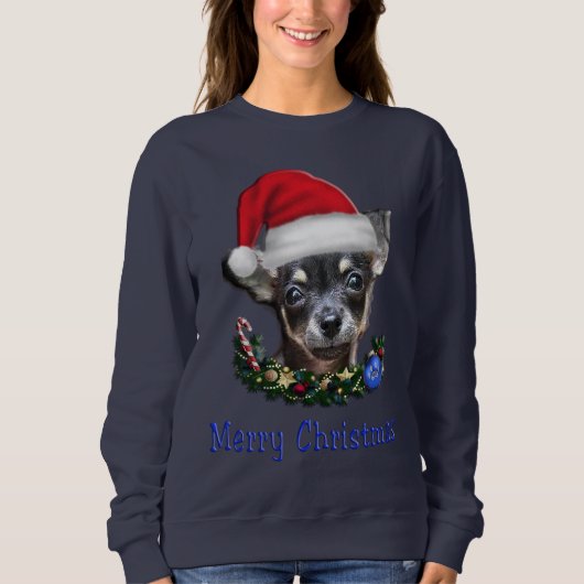 Chihuahua honden kerst trui (Voorkant)