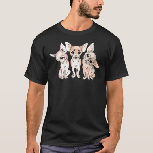 Chihuahua honden t-shirt (Voorkant)