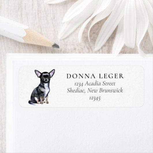 Chihuahua hondenadres etiket (Insitu)