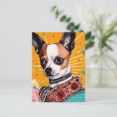 Chihuahua hondencollage briefkaart (Staand voorkant)