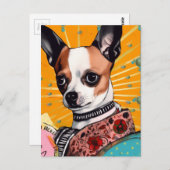 Chihuahua hondencollage briefkaart (Voorkant / Achterkant)