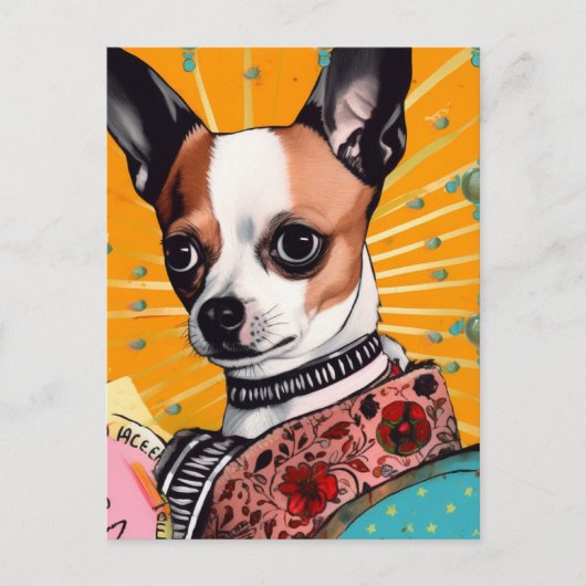 Chihuahua hondencollage briefkaart (Voorkant)