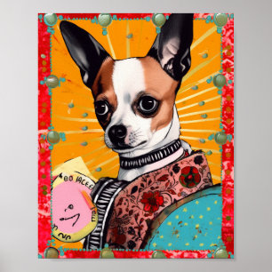 Chihuahua hondencollage poster
