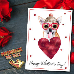 Chihuahua Hondenliefhebber Valentijn Gift Feestdagenkaart