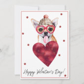 Chihuahua-hondenliefhebber Valentijnscadeau Feestdagenkaart (Voorkant)