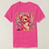 Chihuahua Hondenliefhebbers Design Art Deco Stijl T-shirt (Design voorkant)