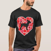 Chihuahua Hondenliefhebbers Valentijnsdag T-shirt (Voorkant)