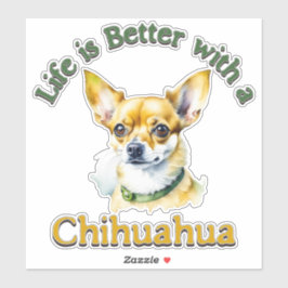 Chihuahua hondenmoeder, hondenpapa cadeau, autosti sticker