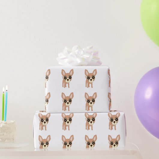 Chihuahua hondenontwerp cadeaupapier (Feestgeschenken)