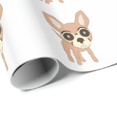 Chihuahua hondenontwerp cadeaupapier (Rol Hoek)