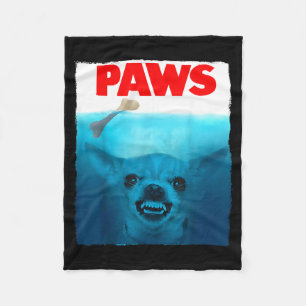 Chihuahua hondenpootjes cute film poster huisdier fleece deken