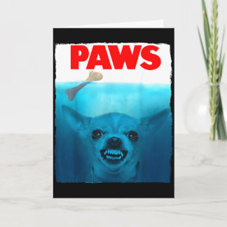 Chihuahua hondenpootjes cute film poster huisdier  kaart
