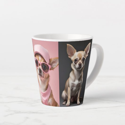 Chihuahua Hondenras Assortiment Latte Mok (Rechterhoek)
