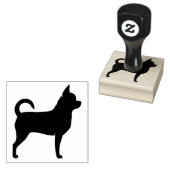 Chihuahua Hondenras Silhouette Rubberstempel (Gestempeld)