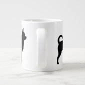 Chihuahua Hondenras Silhouettes Grote Koffiekop (Achterkant)