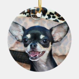 Chihuahua-hondenversiering Keramisch Ornament