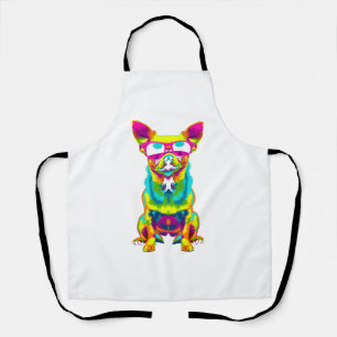 Chihuahua Hondenzonnebril Pop Art Schort