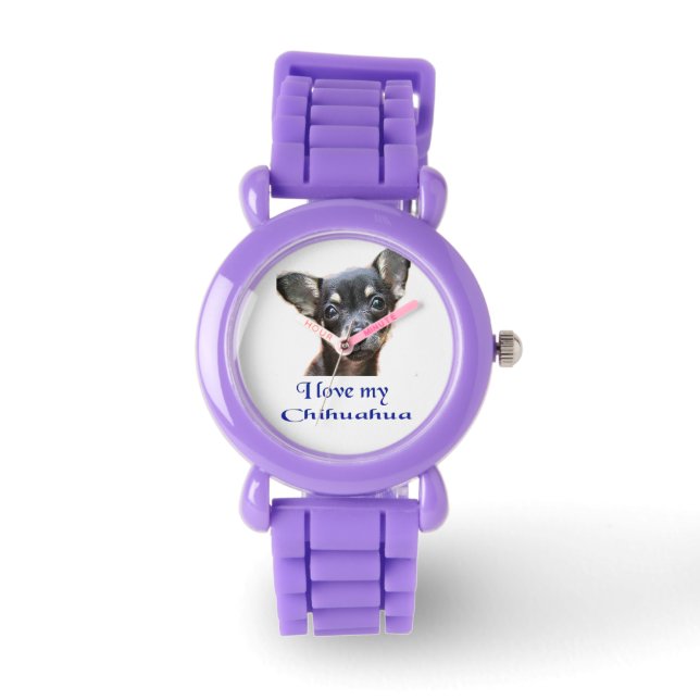 chihuahua horloge (Voorkant)