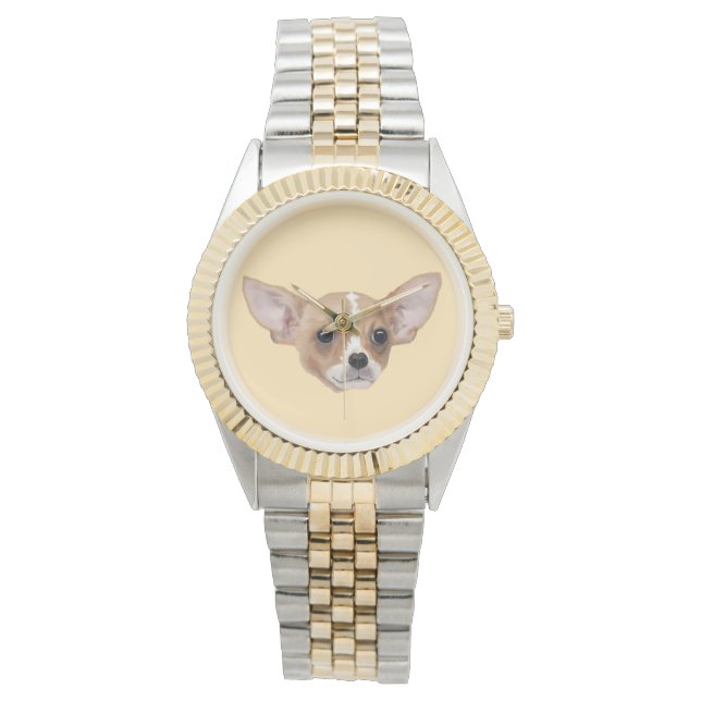 Chihuahua Horloge (Voorkant)