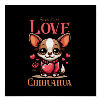 chihuahua huisdier hond liefde perfect poster