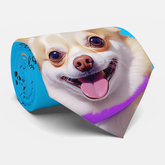 Chihuahua Huisdier Hond Stropdas (Opgerold)