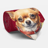 Chihuahua Huisdier Hond Stropdas (Opgerold)