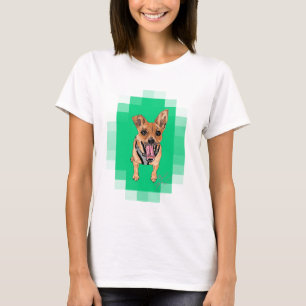 Chihuahua. Huisdier Portretten T-shirt