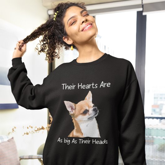 Chihuahua Hun hart is net zo groot als hun hoofden Trui