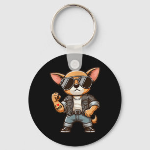 Chihuahua I Love Dad Funny Dog Tattoo Sleutelhanger