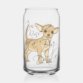 Chihuahua Ik ben een soort Big Deal Blikvorm Glas (Voorkant)