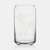 Chihuahua Ik ben een soort Big Deal Blikvorm Glas (Achterkant)