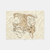 Chihuahua Ik ben een soort Big Deal Fleece Deken (Voorkant (Horizontaal))