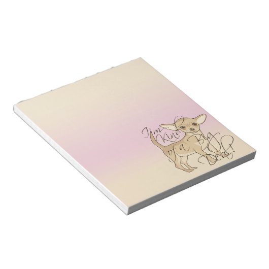 Chihuahua Ik ben een soort groots grafisch ontwerp Notitieblok (Schuin)