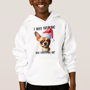 Chihuahua Ik ben gewoon dol op Kerstmis OK