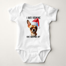 Chihuahua Ik ben gewoon dol op Kerstmis OK Romper