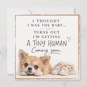 Chihuahua Ik dacht dat ik de baby was Zwangerschap Kaart