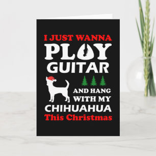 chihuahua ik wil gewoon gitaar spelen kaart