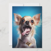 Chihuahua in actie kaart (Voorkant)