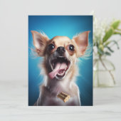 Chihuahua in actie kaart (Staand voorkant)