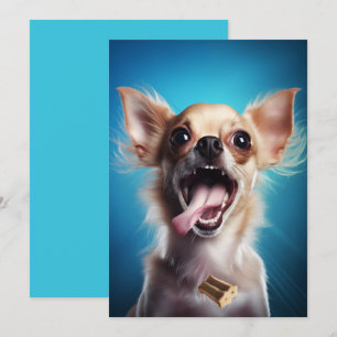 Chihuahua in actie kaart