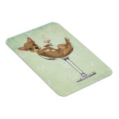 Chihuahua in Cocktail Glass Magneet (Rechterzijde)