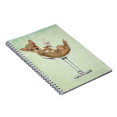 Chihuahua in Cocktail Glass Notitieboek (Rechterzijde)